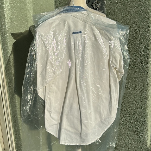 Spencer Creations Tucson AZ Vintage 90s Contrast Medium Denim Button Up - Picture 6 of 15